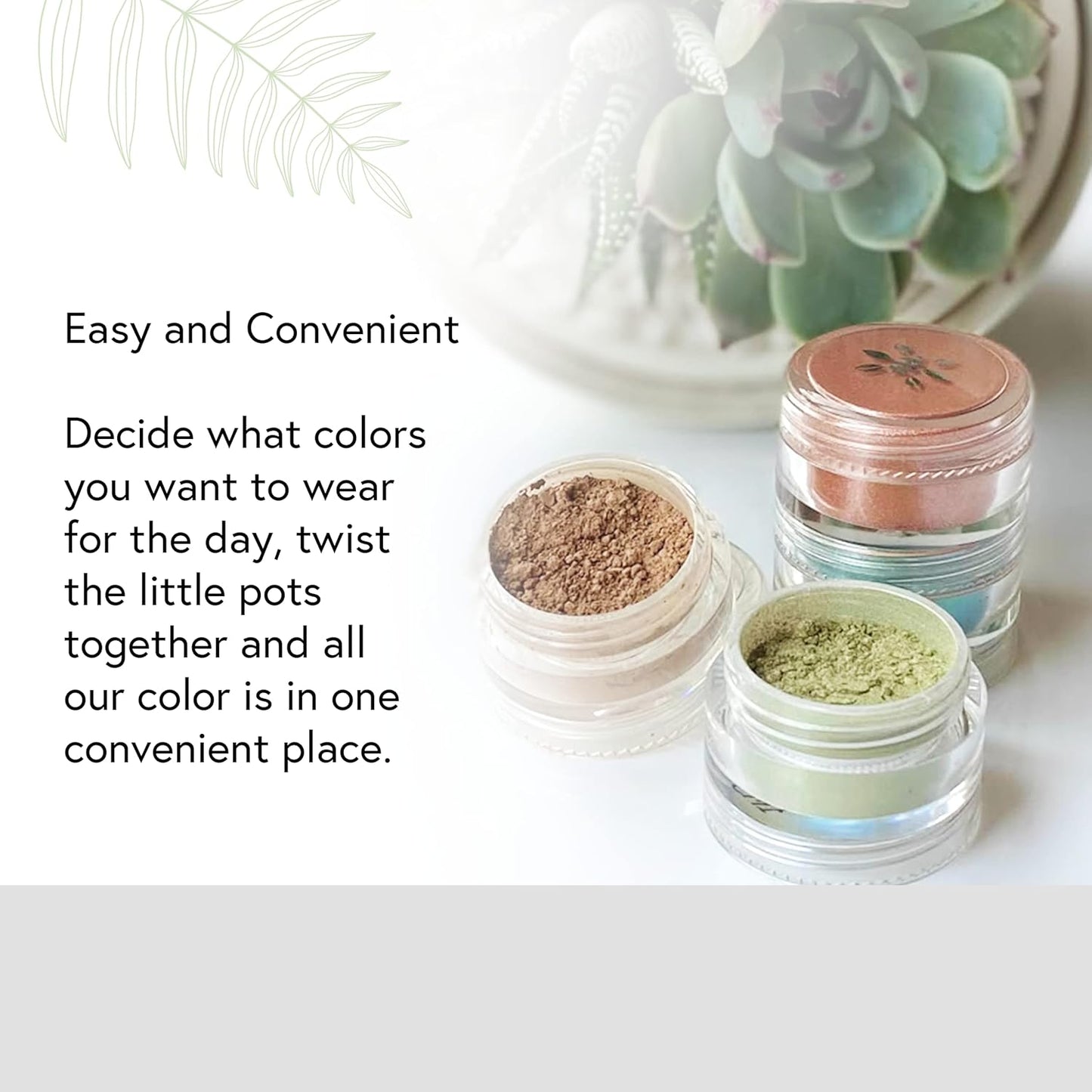 Honeybee Gardens Clean Mineral Eye Shadow - Satin Sheets, Pale Sparkly Peach With Gold Highlights | 2g