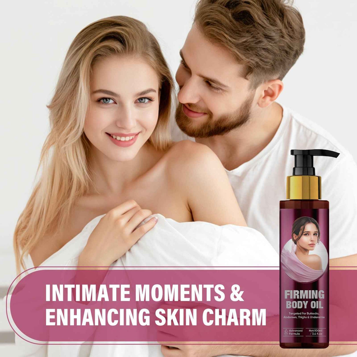 Luxury Body Firming Oil, Magi-c Body Firming Oil, Natural Camellia & Cactus Extract for Skin Tightening and Deep Moisture - Smooths, Firms, Hydrates - Natural Formula, 3.38 fl oz