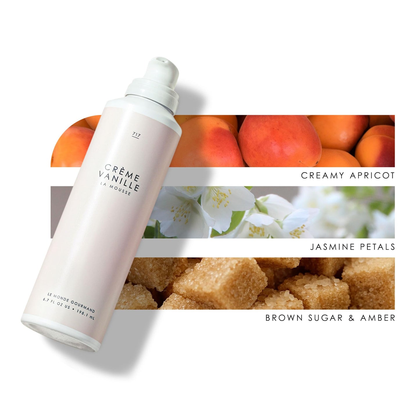 Le Monde Gourmand Lait de Coco La Mousse Whipped Body Mousse - Hydrating Skin Moisturizer with Coconut Milk Scent