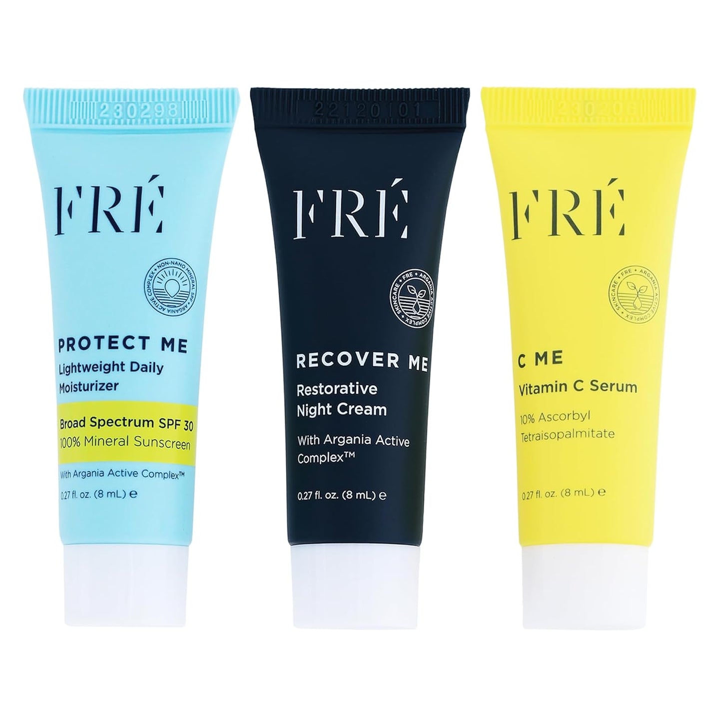 FRÉ Deluxe Mini Set - Travel-Size Clean Skincare Essentials | Vegan C ME Serum for Face & Body