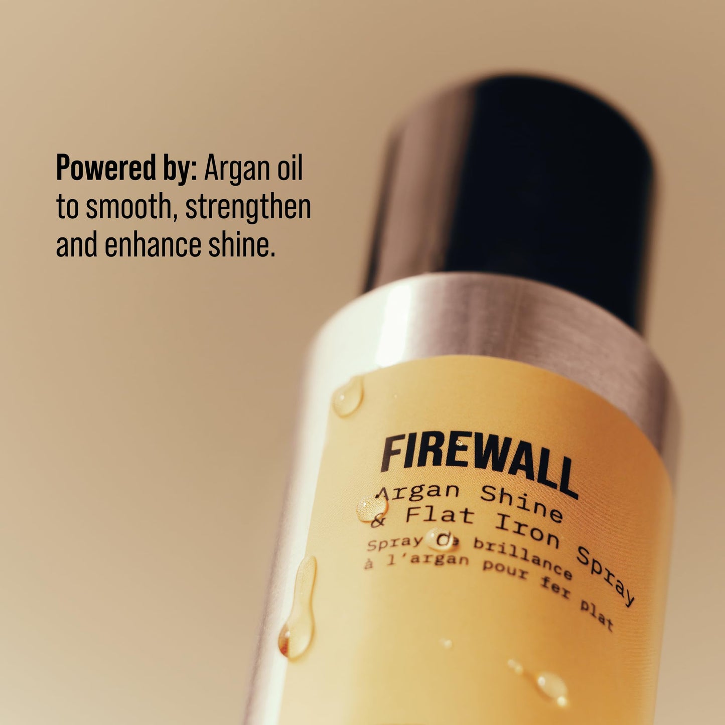 AG Care Firewall Argan Shine & Flat Iron Spray Heat Protectant and Maximum Shine Spray, 5 Oz