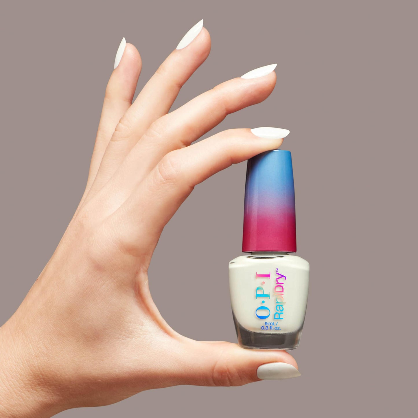OPI RapiDry Love at Frost Sight | Opaque Bright Neutral White Crème Quick Dry Nail Polish | Vegan, Smudge Proof, Fast Drying | Snow Time to Waste | Holiday 2025