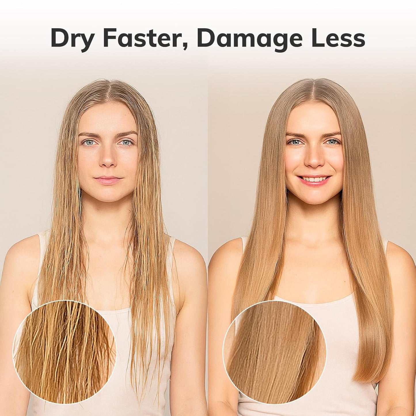 Nano Thermal Ceramic Round Hair Brush - Ionic Tech & Boar Bristles | 2 Pack for Styling & Curling