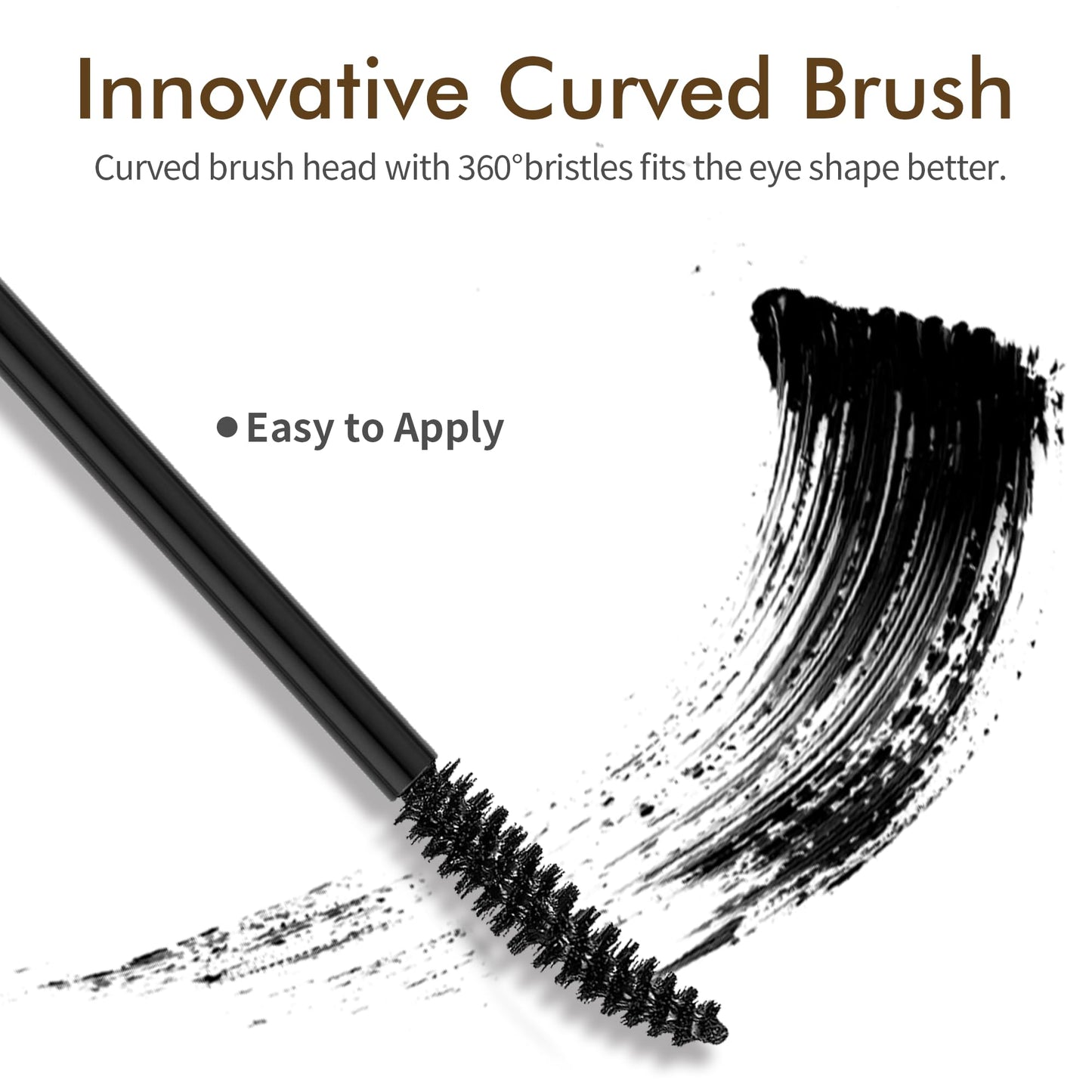 FV Waterproof Black Mascara Long Lasting Smudge Proof