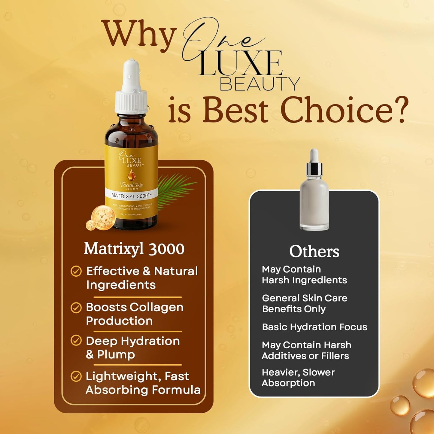 Anti-Aging Serum with Matrixyl 3000 & Hyaluronic Acid - Deep Wrinkle Repair & Hydration | 1.01 Fl Oz