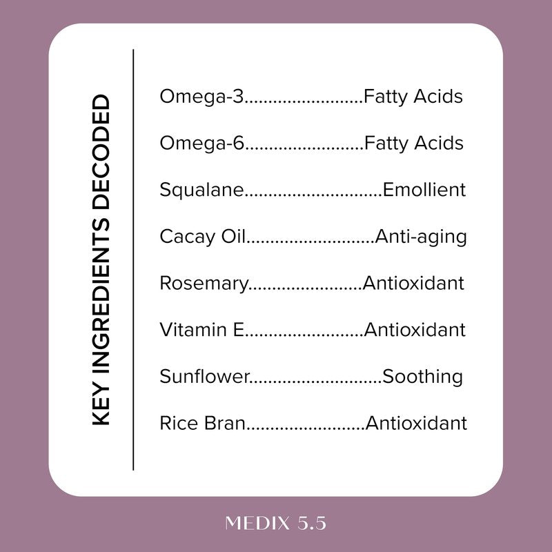 MEDIX Body & Face Moisturizer 20% Vitamin F Oil Hydrating Body Booster & Face Serum | Concentrated Vitamin F + Vitamin E Oil Super Serum For Skin Barrier | Crepey Skin Treatment, 1.7 Fl Oz