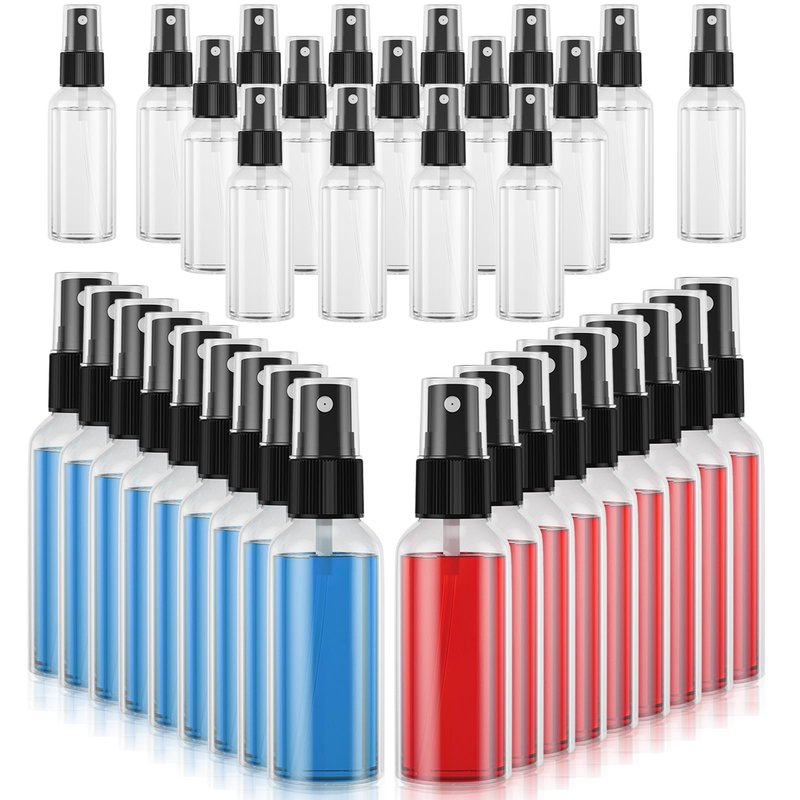EPHECH 50PCS Small Spray Bottle, 4oz/120ml Travel Spray Bottle Clear Fine Mist Spray Bottles Plastic Empty Refillable Spray Bottles for Skin Care, Hair Care, Plant Care & Home Cleaning