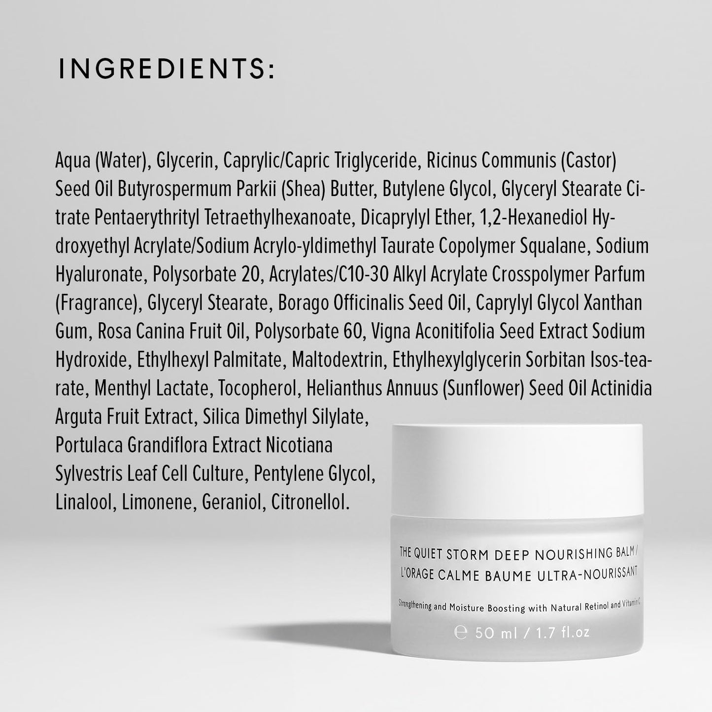 The Untamed Quiet Storm Deep Nourishing Balm – Helps Support Skin Elasticity & Moisture for Dry, Mature, or Sensitive Skin – Hydrating Face Cream with Borage Oil & Hyaluronic Acid – 1.7 fl oz