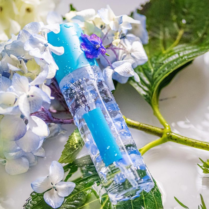 Hydra Blue Petal Serum Toner - Triple Hyaluronic Acid & Iris Extract for Dry Skin | 3.38 fl. oz.