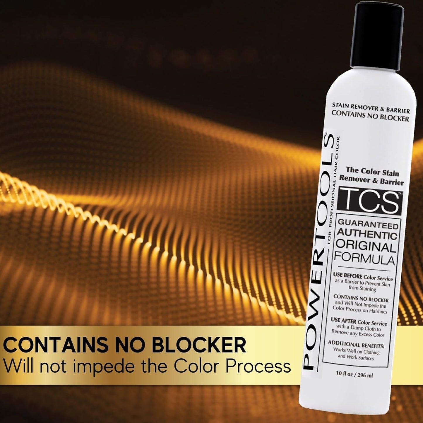 Color Stain Remover - Original PowerTools TCS 10 oz | Barrier for Hair Color Application | Pack of 3