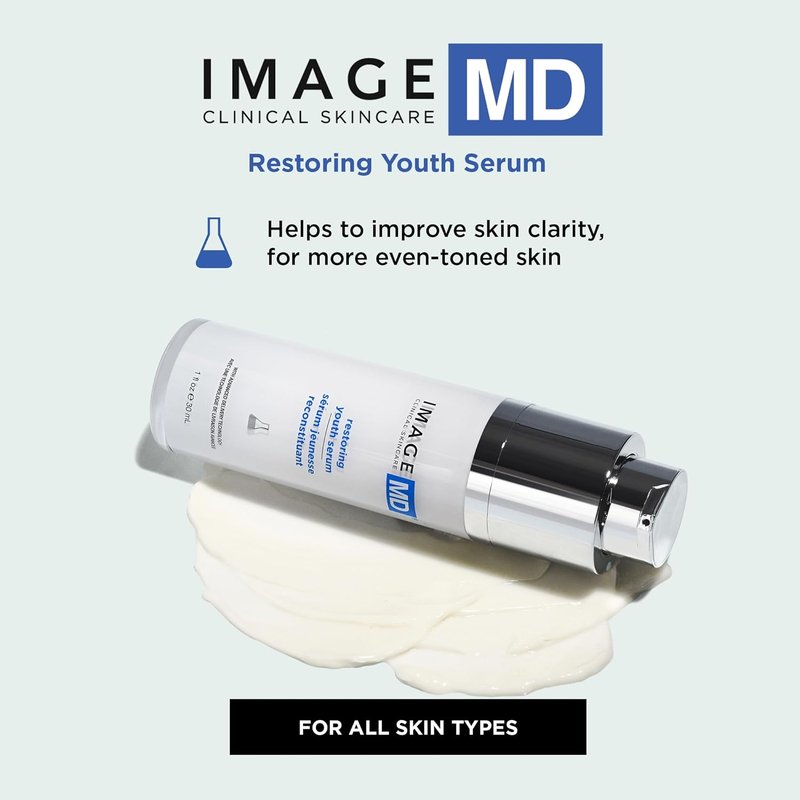 IMAGE Skincare MD Youth Restoring Face Serum - Vitamin C & Hyaluronic Acid | 1 Fl Oz