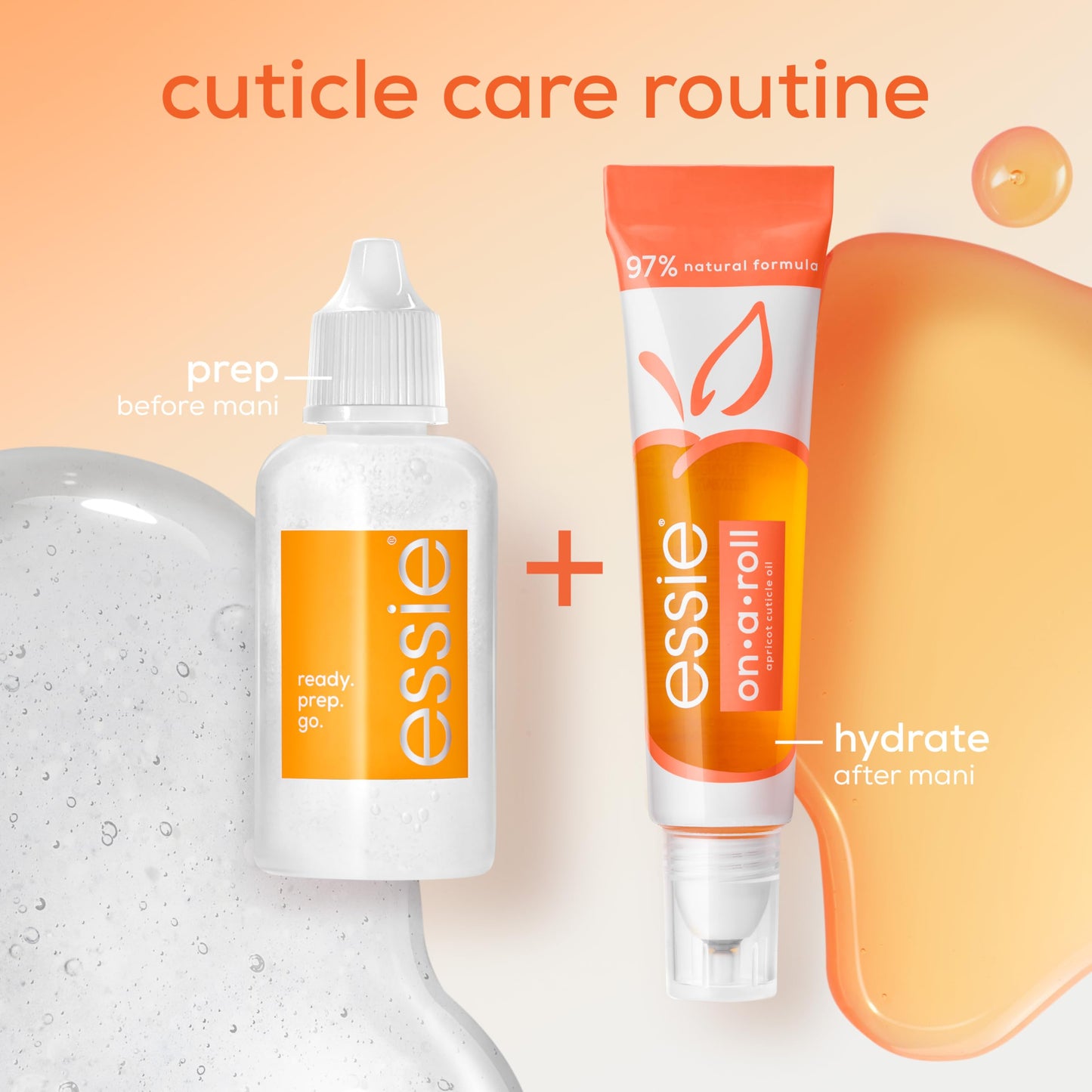 essie nail care, cuticle remover, vegan formula, ready. prep. go. advanced cuticle softener, 1 fl oz