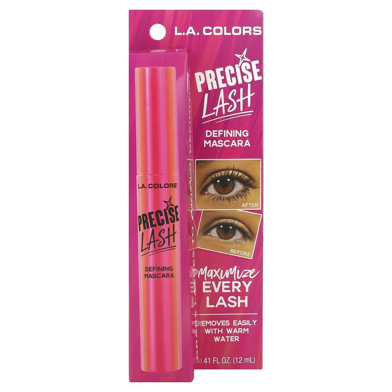 L.A. COLORS Precise Lash Mascara, Black CBMS814