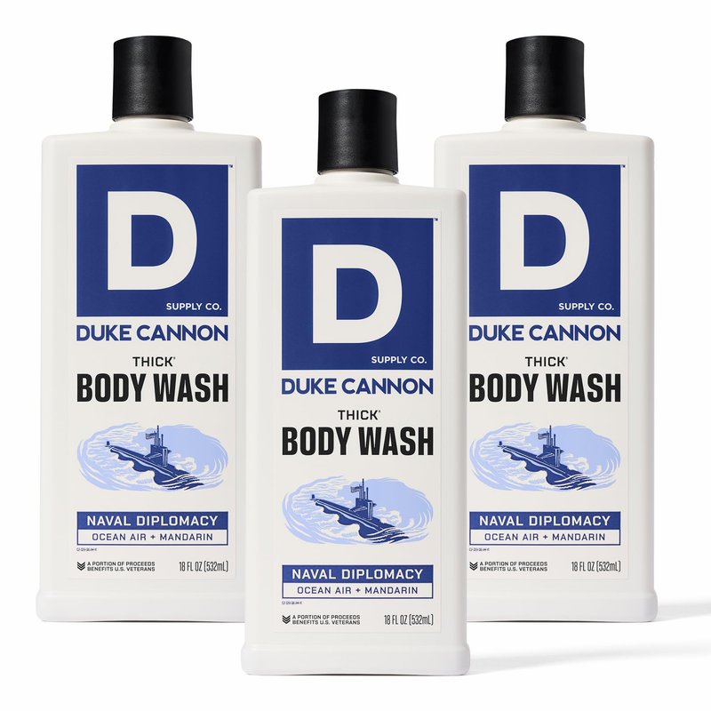 Duke Cannon Supply Co. THICK High-Viscosity Body Wash for Men - Smells Like Naval Supremacy, 17.5 Fl Oz 3PACK