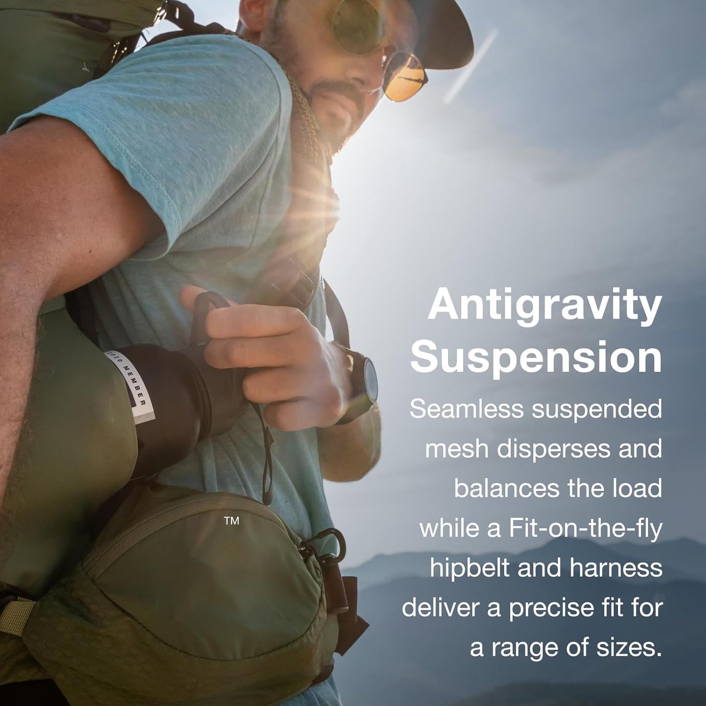 Osprey Atmos AG 50L Men's Backpack - Lightweight Hiking Pack with Adjustable Fit