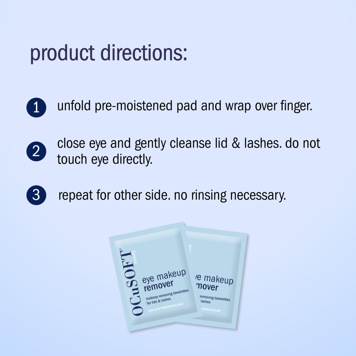 OCuSOFT Beauty Eye Makeup Remover, Individually Wrapped Makeup Removing Towelettes for the Face, Lids and Lashes, 36 Count