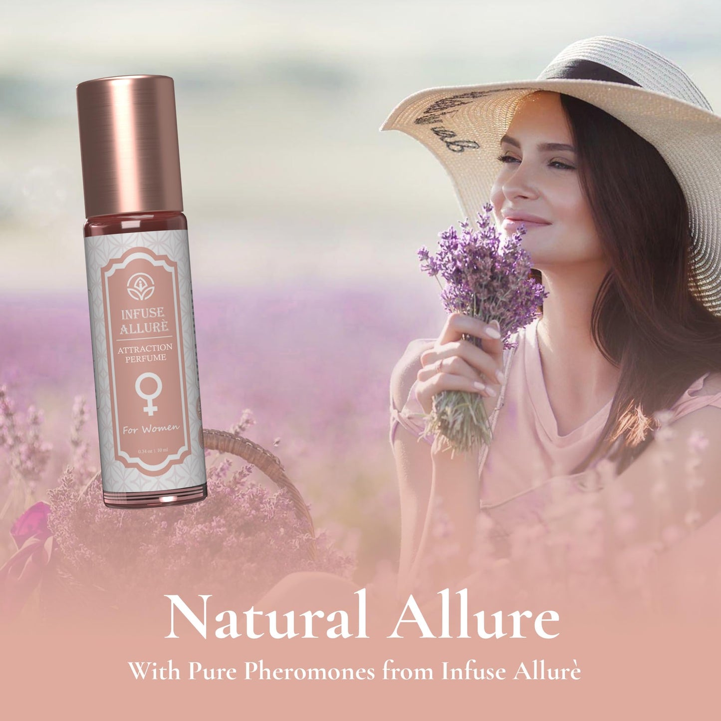 Premium Pheromones Perfume for Women – Alluring French Fragrance Sensual Elixir in Jojoba Oil Base with Androstenol, Androstenone & Pure Pheromones Long-Lasting Designed to Attract Men – 10ml/0.34oz