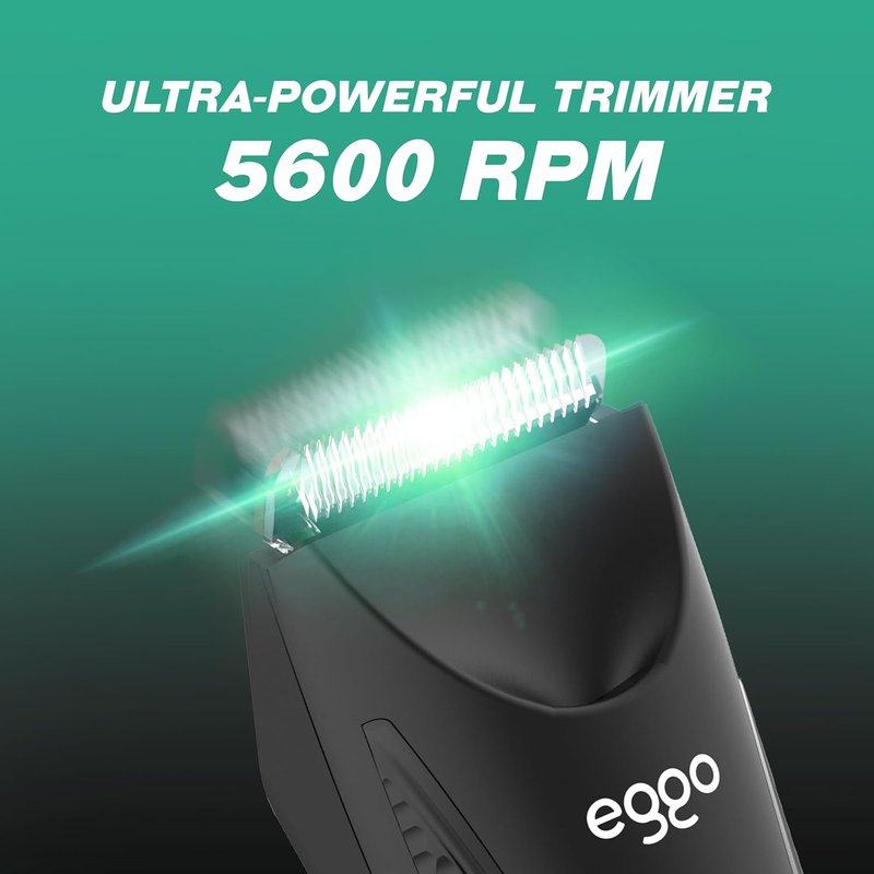 GA.MA Italy Body Trimmer for Men - Ceramic Blade, LED Light, USB Rechargeable | Cordless Groomer with Guide Combs