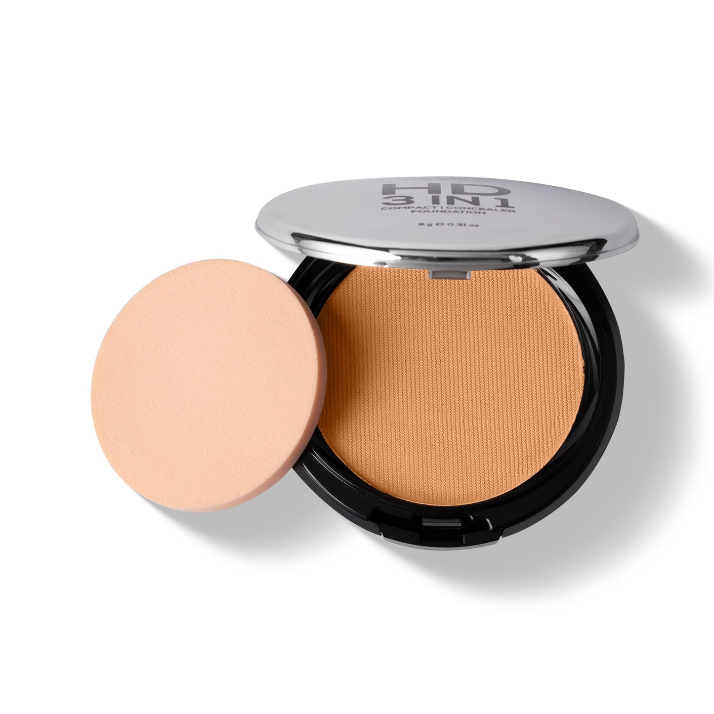 RENEE Pro HD 3-IN-1 Compact - Soie, Compact Powder, Concealer & Foundation, SPF 20, Matte Finish, High Coverage, Ultralight & Silky Smooth Finish For All Skin With Vitamin E, C & Aloe Vera (Beige)