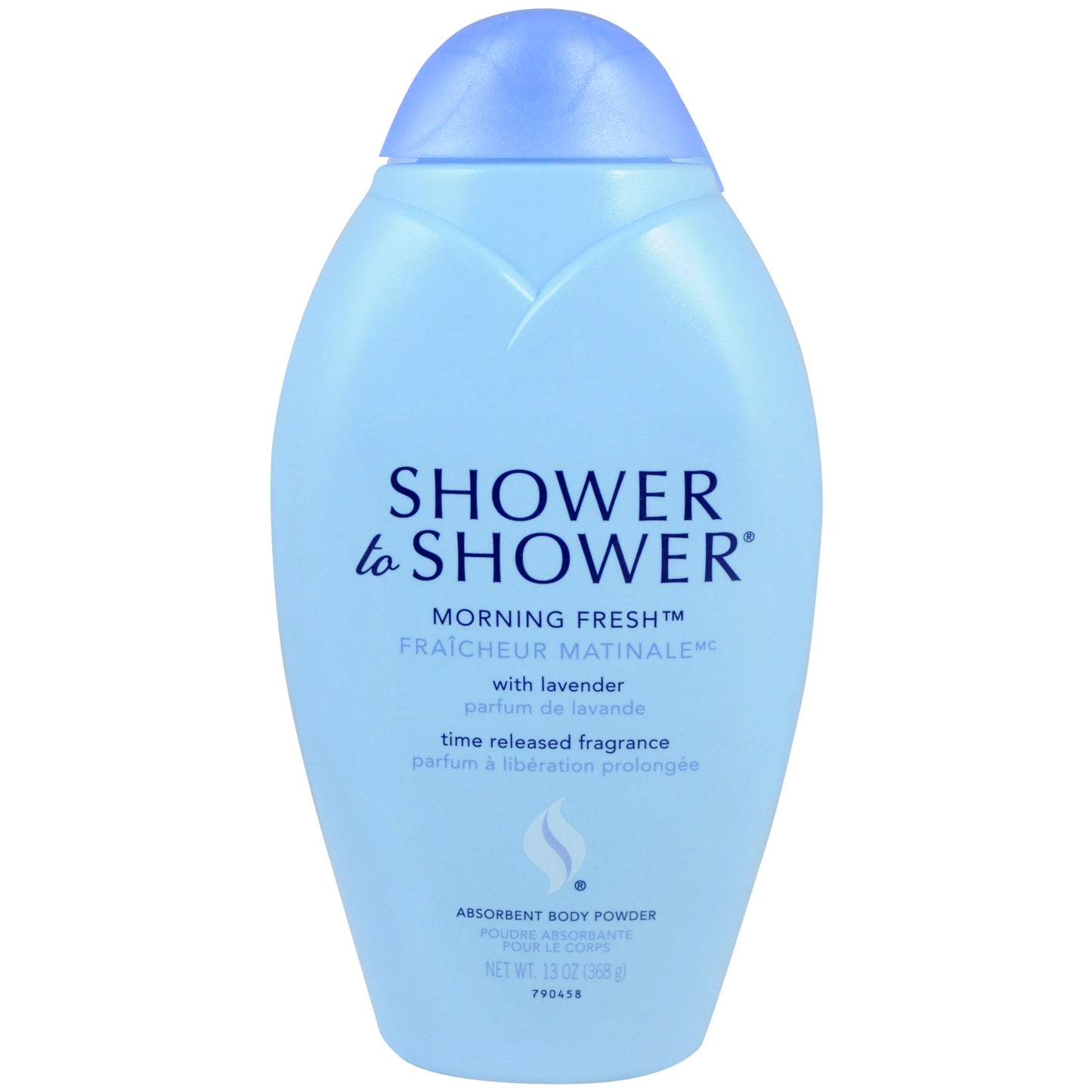 Shower to Shower Morning Fresh Body Powder with Lavender for Men & Women, Talc Free, Sweat Absorbing, Prevents Chafing & Odor, Deodorizing - 13 Ounce (Pack of 4)