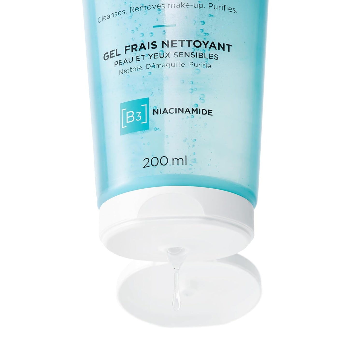 VICHY Pureté Thermale Cleansing Gel - Gentle Makeup Remover with Glycerin & Niacinamide | Safe for Sensitive Skin