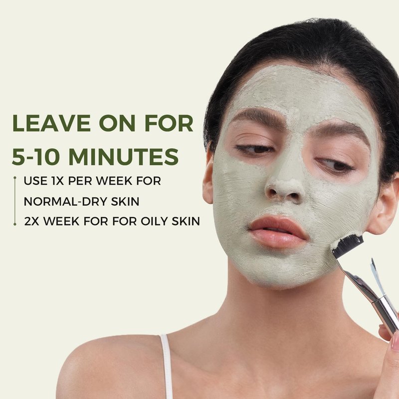 CHANDO HIMALAYA Purifying Green Tea Mask - Deep Pore Cleansing Facial Clay with Green Tea & Portulaca Extract | 3.52 fl. oz