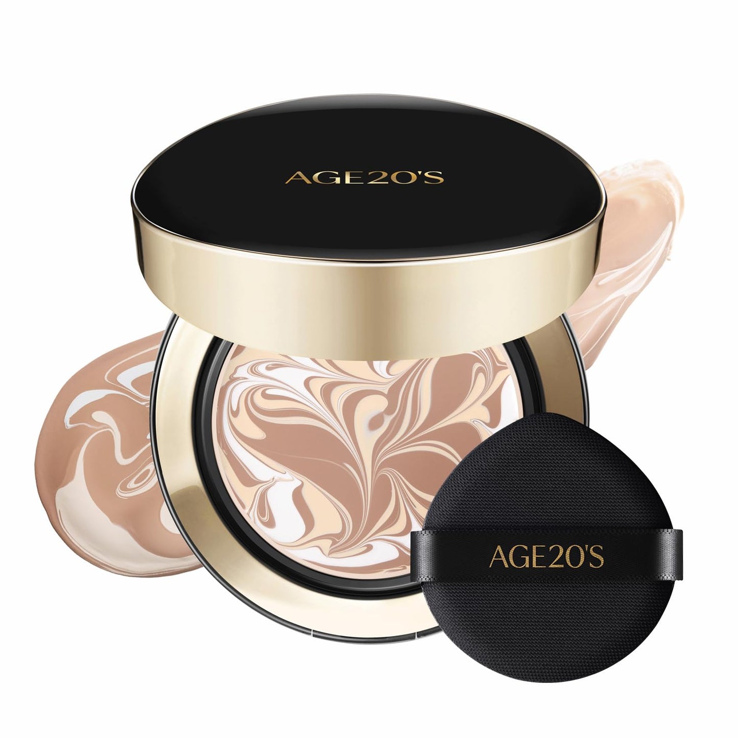 AGE20'S Signature Essence Pact - Korean Cushion Foundation | 23W Beige, Dewy Finish, SPF 50+