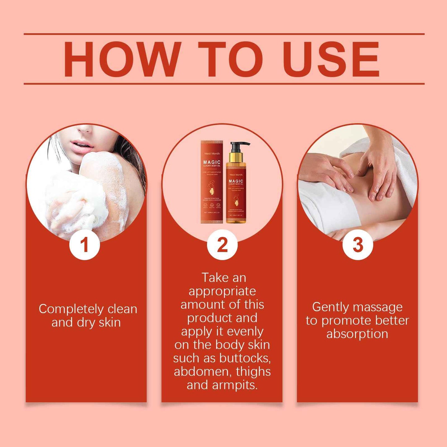 Magic Body Firming Oil, Natural Firming Oil Hydrating Skin, Lightweight & Non-Greasy for Women