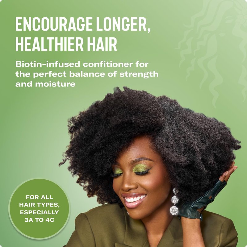 Mielle Organics Rosemary Mint Strengthening Hair Conditioner for Women & Men - Biotin Infused Detangling & Hydrating Conditioner to Increase Manageability & Support Longer, Healthier Strands, 12 oz