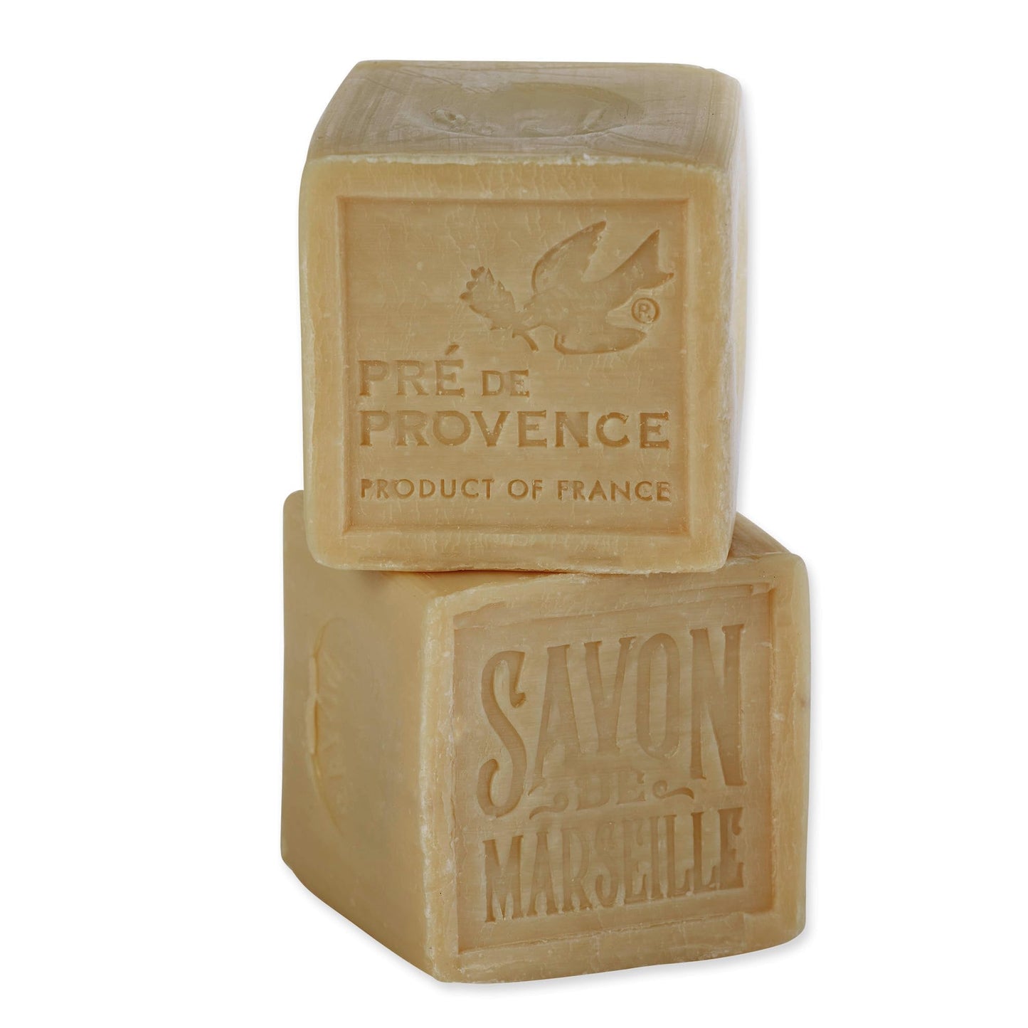 Pre de Provence Marseille Olive Oil Soap Cube, Traditional French Clean Scent Multi-Purpose use on Hands, Body, Laundry or Dishes, Natural, 300 Gram
