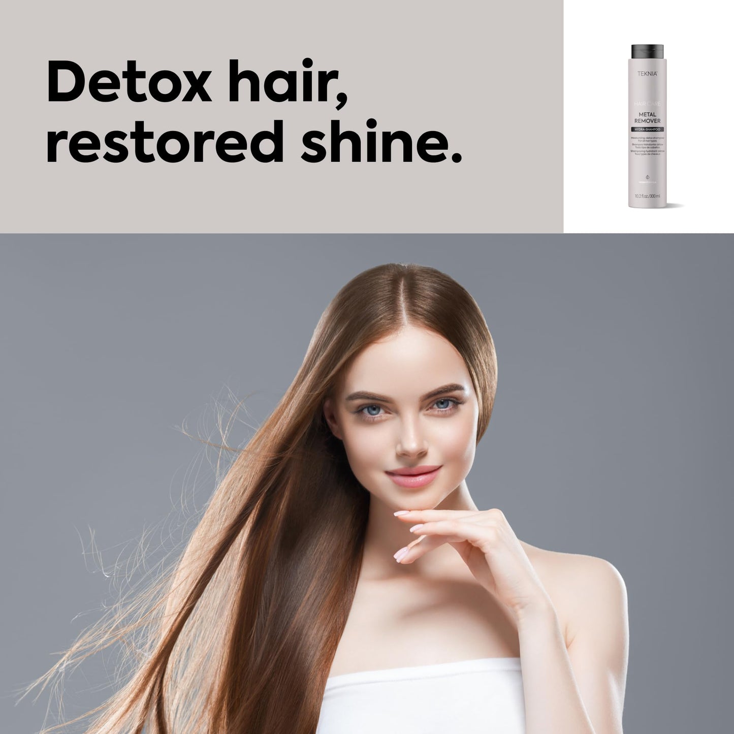 Lakmé Teknia Metal Remover Hydra Shampoo, Heavy Metal Detox Shampoo for Hard Water, Hair Detox, 10.2 Fl Oz