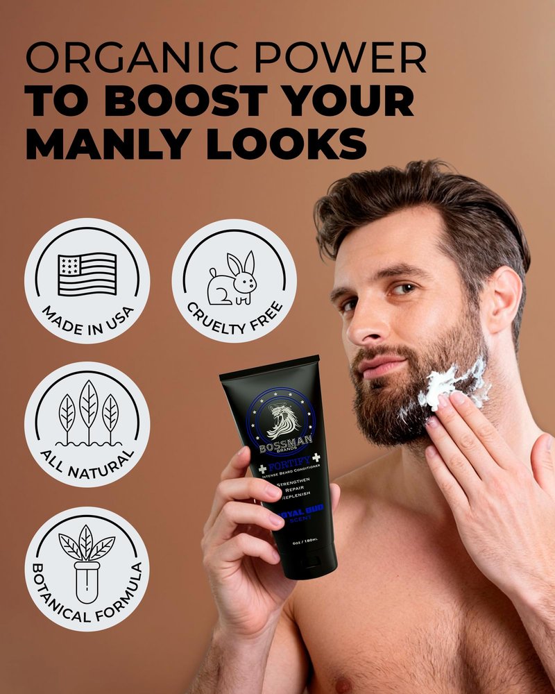 Bossman Relaxing Beard Balm - Tamer, Thickener, Relaxer and Softener Cream and Beard Care Product - Made in USA (Vetiver X Scent)
