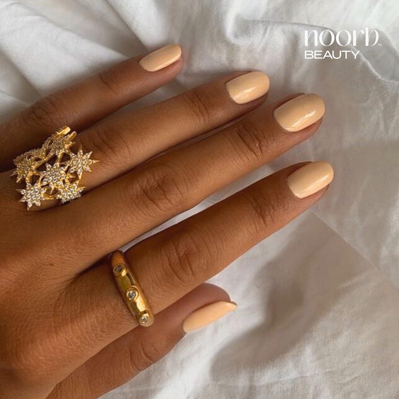 noorb beauty Nude Gel Polish, Natural Odorless Gel Nail Polish with Organic Pigments, Soak Off UV Gel Nail Polish Colors in Nude