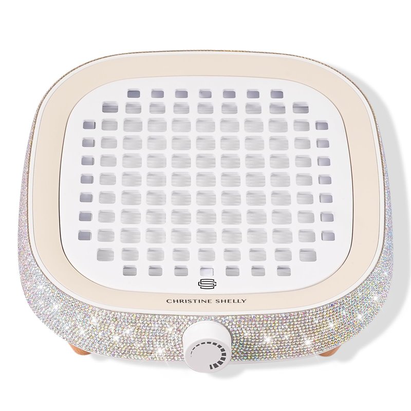 CHRISTINE SHELLY Nail Dust Collector, Powerful 4000RPM Vacuum Fan Vent Dust Collector Extractor Dust Suction Machine for Acrylic Nails Polishing, Nail Salon& Home