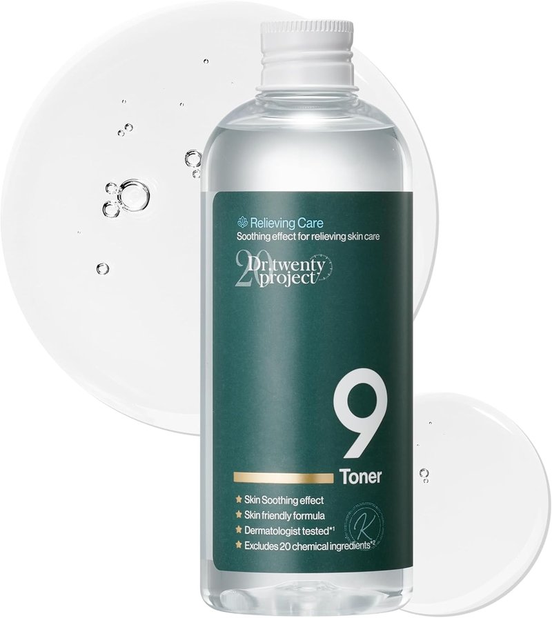 Soothing Toner with Mugwort Extract | Moisturizing & Sebum Control for Sensitive, Dry, Oily Skin – 300ml / 10.14 fl. oz