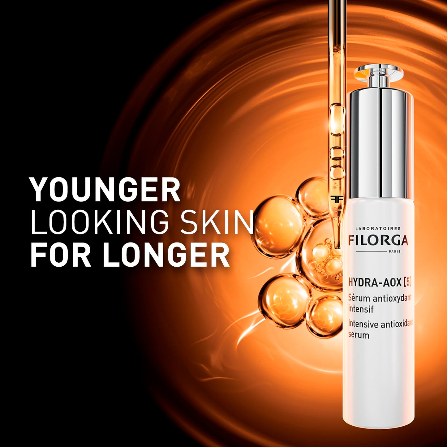 Filorga Hydra-AOX [5] Antioxidant Vitamin C Face Serum, 5 Powerful Antioxidants Including Vitamin C, E, and B3 Smooth and Protect Skin from Premature Aging and Oxidative Stress, 1.01 fl. oz