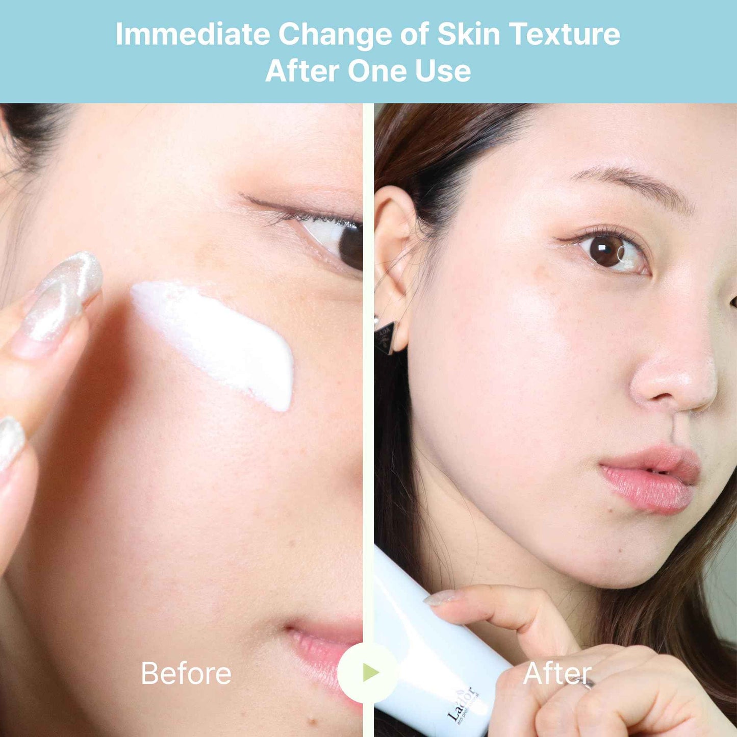 La'dor Tamanu Zinc Oxide Mild Mineral No Whitecast Sunscreen UV Clear Lightweight Daily Moisturizer Lotion with SPF 50+ PA++++ for Sensitive Skin Non Greasy Non Oily Long Lasting Korean Skincare