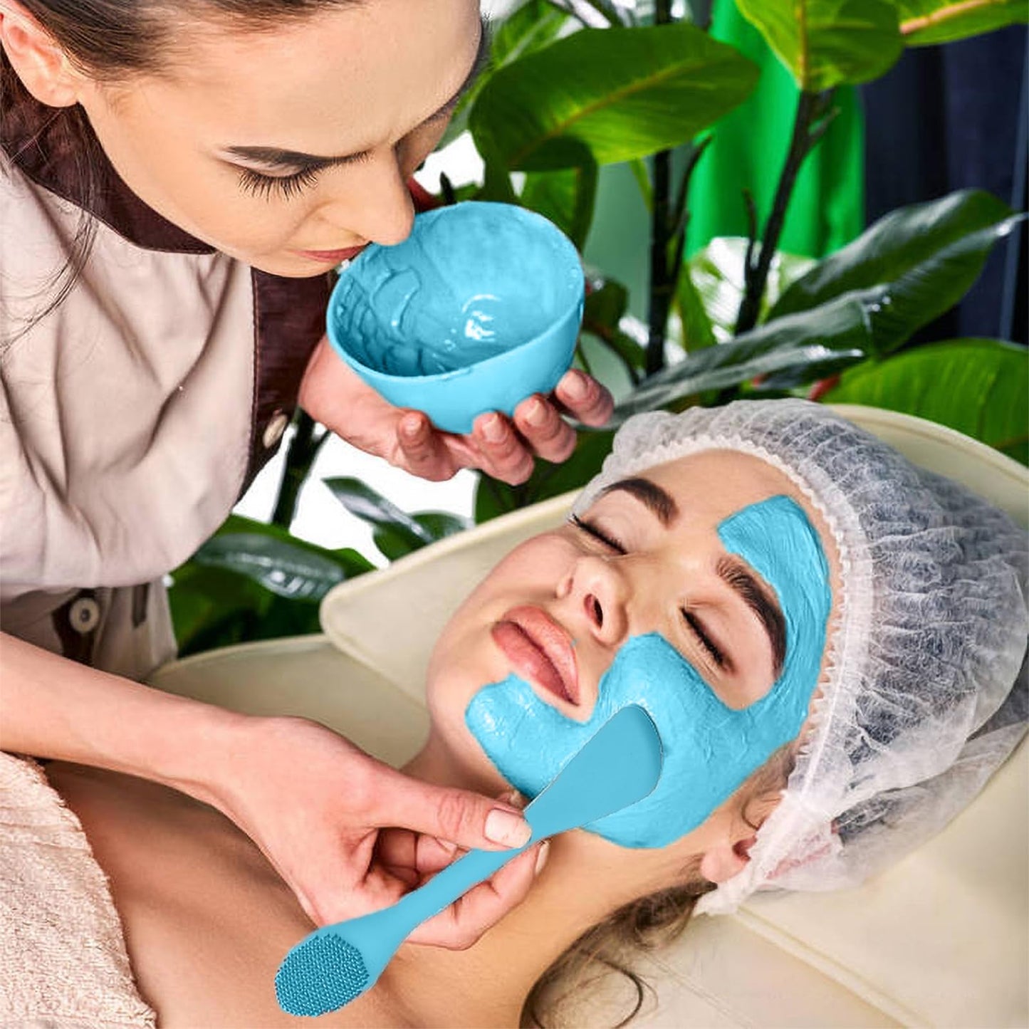 RamPula Pore Brush & Face Mask Applicator, Lymphatic Drainage Brush | Face Scrubber, Silicone Jelly Brush for Deep Pore Cleansing, Face Brush for Lymphatic Drainage Massager, Applicator for Mud, Clay