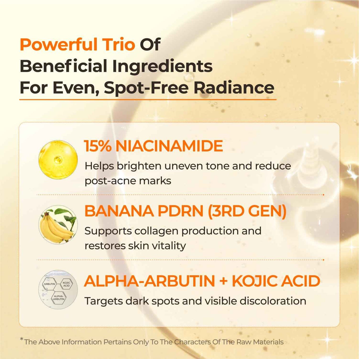 SINSURU 15% Niacinamide + Alpha Albutin + Banana PDRN Starry Niacin 15 Correcting Serum – Potent Brightening Serum for Uneven Tone & Dark Spots, Fragrance-Free | Korean Skincare (1.01 fl.oz / 30ml)
