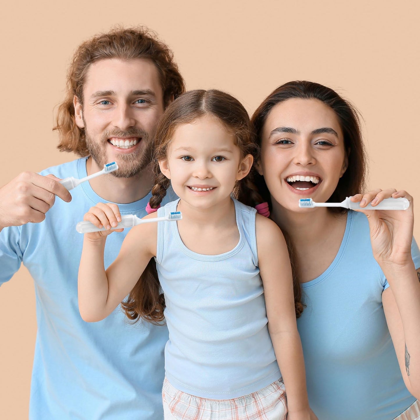 Lilingsty Toothbrush and Toothpaste Travel, Individually Packaged with Storage Box, Foldable Storage, Toothbrush Travel Size is Suitable for Camping, Business Trip (100-PACK)