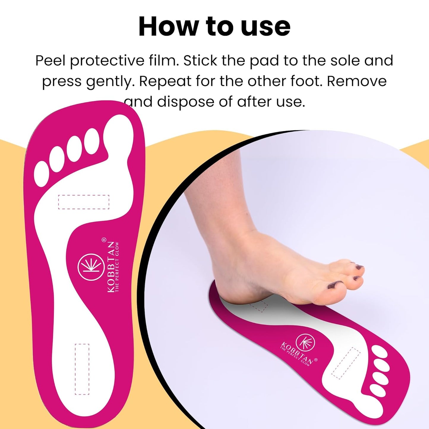 Spray Tan Feet Pads - 120 Pairs Disposable Non-Slip Tanning Accessories | Comfortable & Hygienic for Home or Salon Use