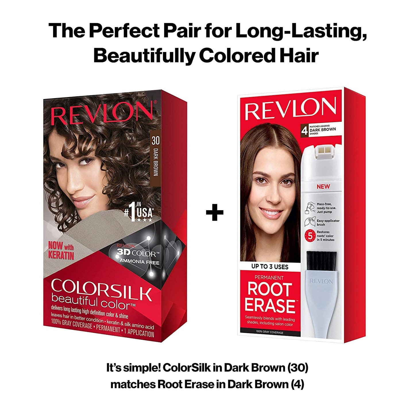 Revlon ColorSilk Hair Color, 30 Dark Brown 1 ea (Pack of 6)