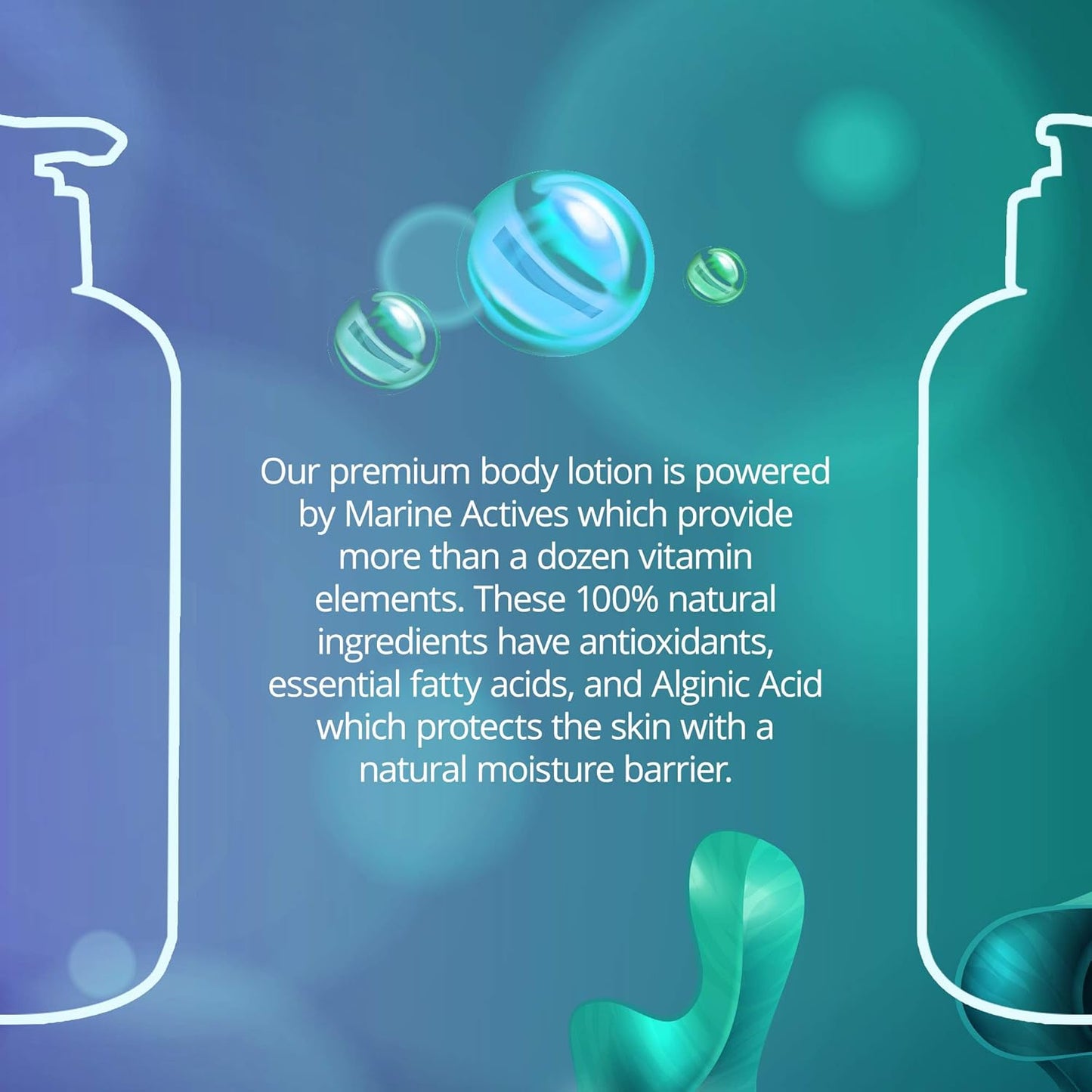 Hydrate Lavender Sea Plant Hand & Body Lotion - Vegan Moisturizer for Dry Skin | 16 Fl Oz, Non-Comedogenic