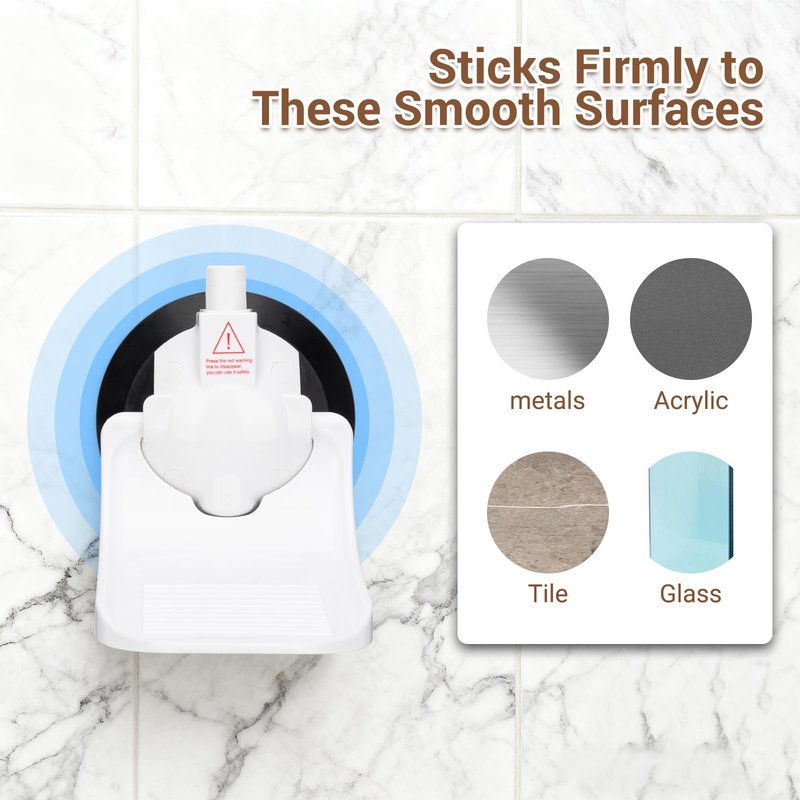 Shower Foot Rest - Shower Foot Rest for Shaving Legs with Powerful Suction Cups, Perfect for Bathroom Shaving, Travel-Friendly, Easy to Install and Carry, Ideal for Women, RV, and Home Use