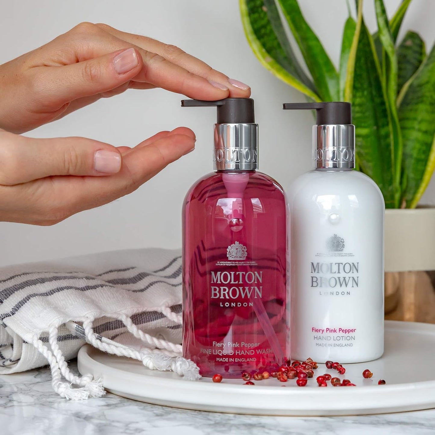 Molton Brown Fiery Pink Pepper Hand Lotion - Nourishing Moisturizer | 10 Fl. Oz.