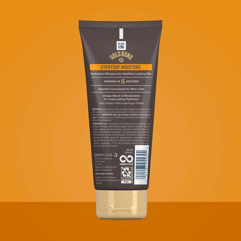 Gold Bond Men's Essentials Moisturizing Body & Hand Cream - 6.5 oz, Enriched with Vitamin C