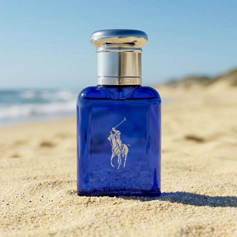 RALPH LAUREN FRAGRANCES - Polo Blue - Eau de Toilette - Men's Cologne - Aquatic & Fresh - With Citrus, Sage, and Suede - Medium Intensity - 1.35 Fl Oz