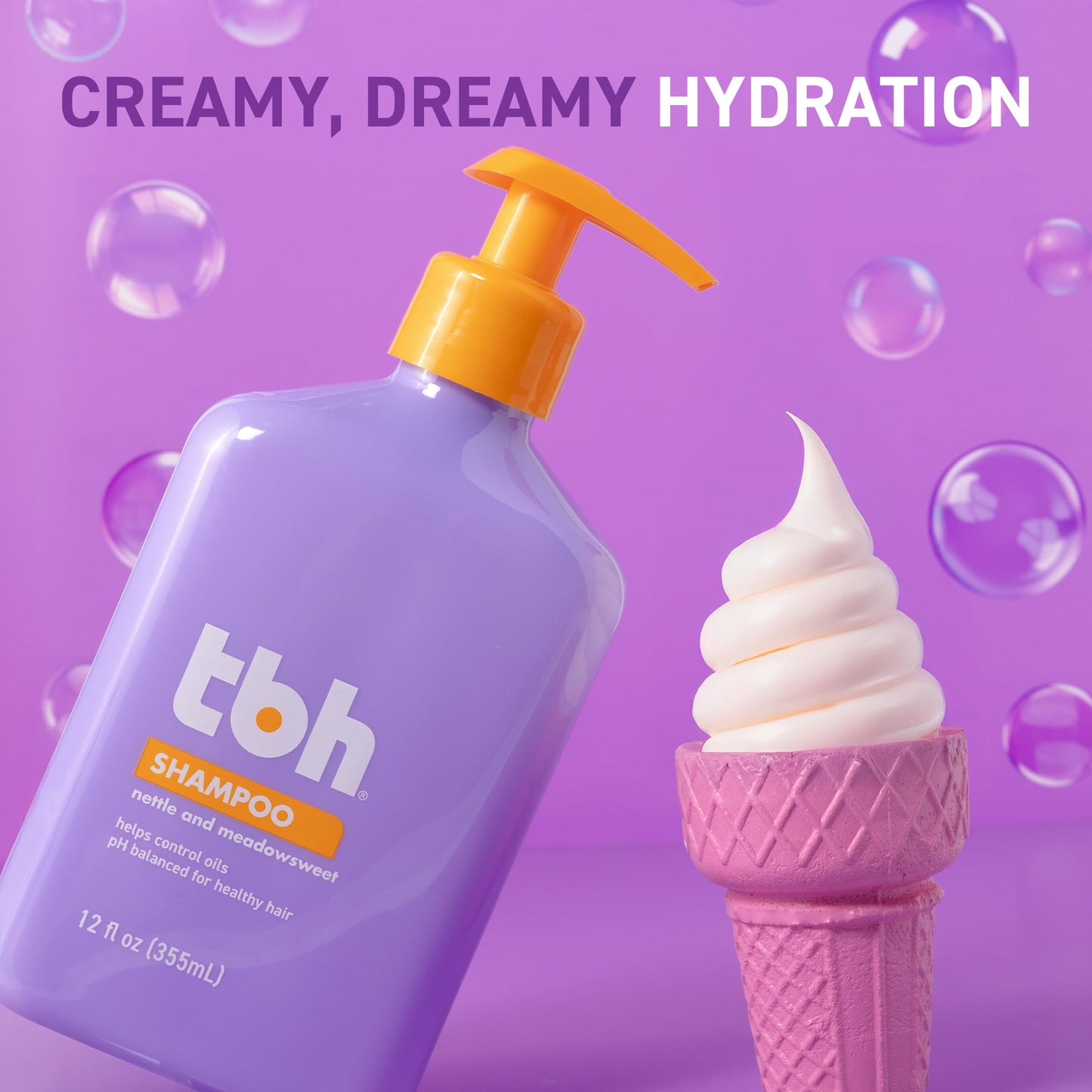 TBH Teen & Kids Shampoo - Lightweight and Detangling Hydrating Hair Shampoo for Dry, Oily, Fine, Curly, and All Hair Types - Tween and Kids Shampoo - Sulfate, Paraben Free- 32 oz