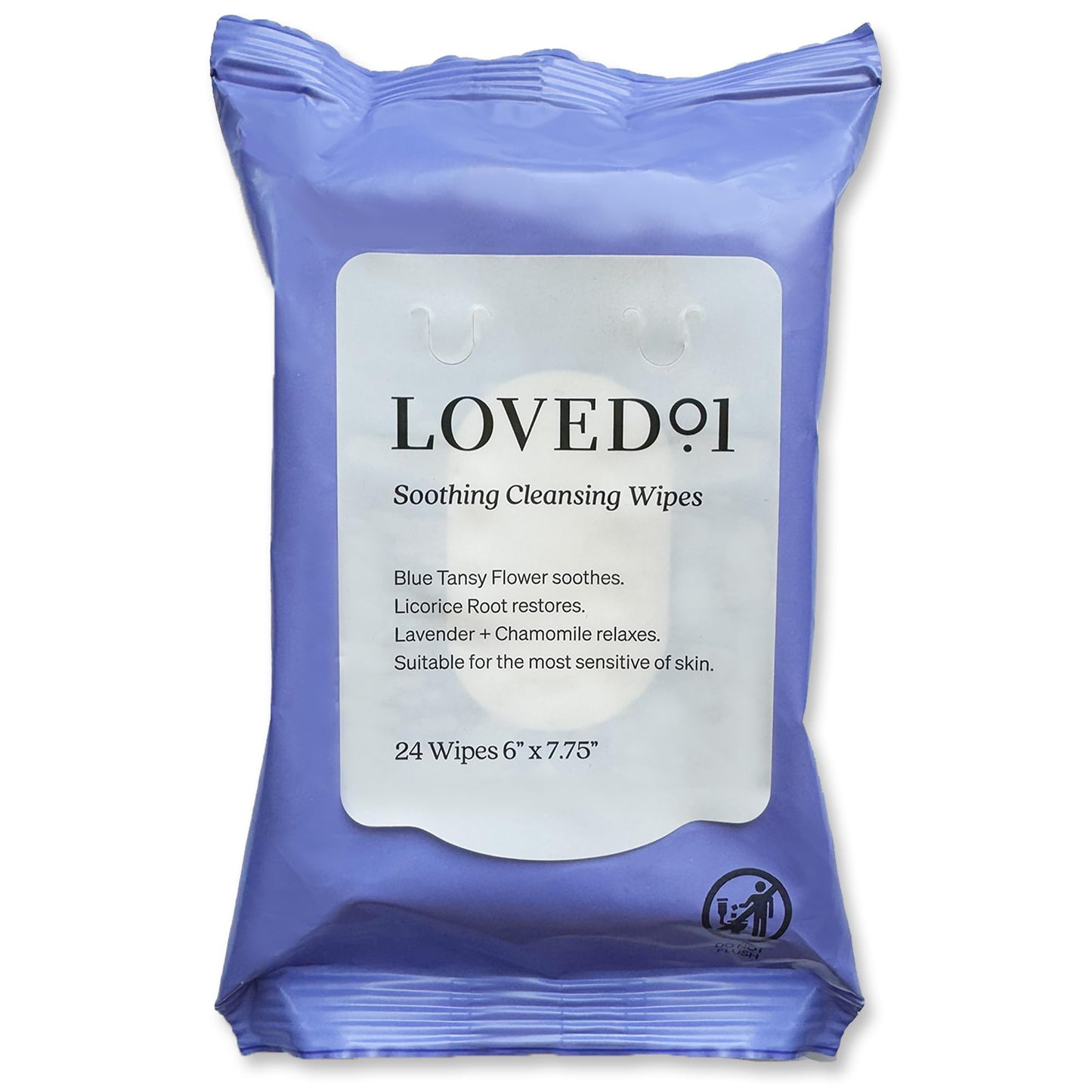 Loved01 Face & Body Cleansing Wipes, John Legend Skincare, Oil Free, No Rinse, Green Tea Extract, Blemish Prone Skin, Lavender Scent, On the Go, Vegan & Cruelty-Free, 24 Wipes