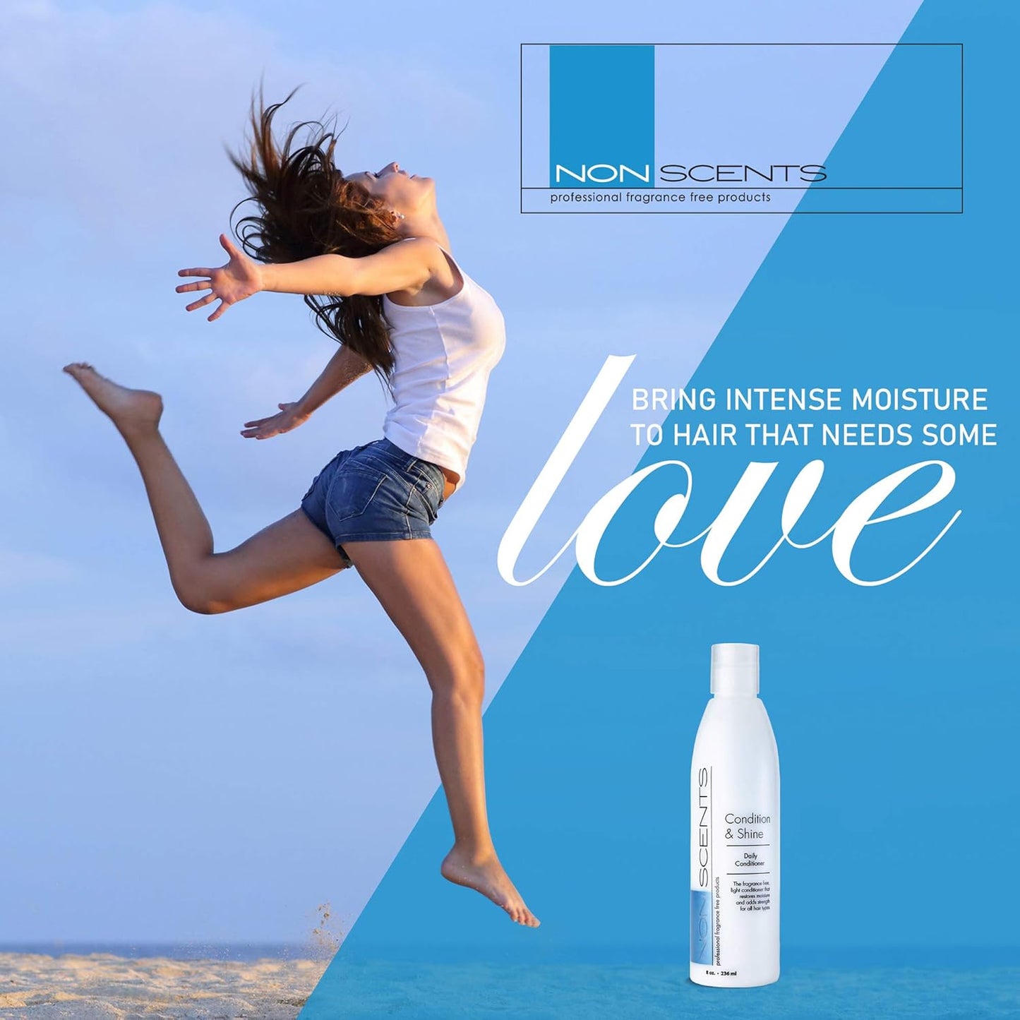 Natural Conditioner for Dry Hair - Cruelty-Free & Sulfate-Free | Unscented, Made in USA